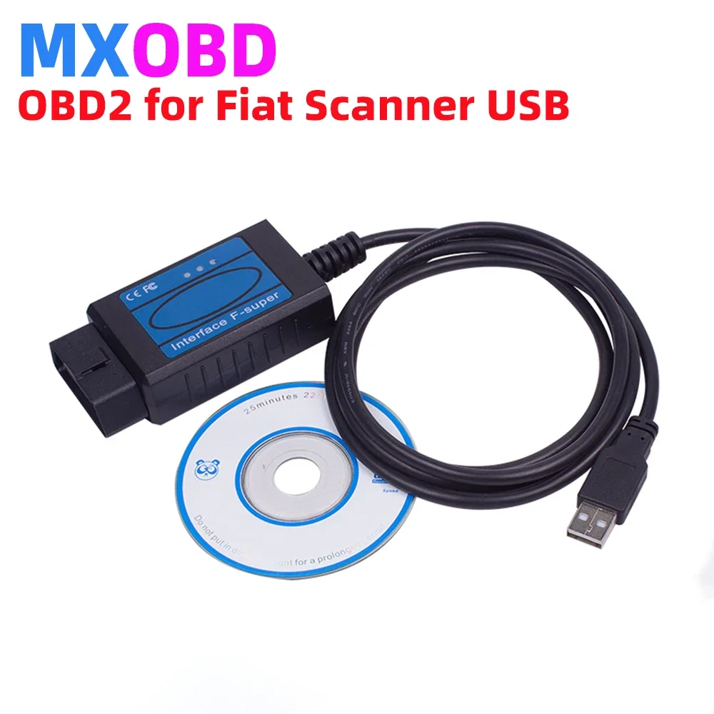 

USB Cable For Fiat Diagnostic Cable for Fiat/Alfa Romeo/Lancia OBD2 ECU Scanner for Engine/ABS/AIR-BAG of Petrol/Diesel Old Cars