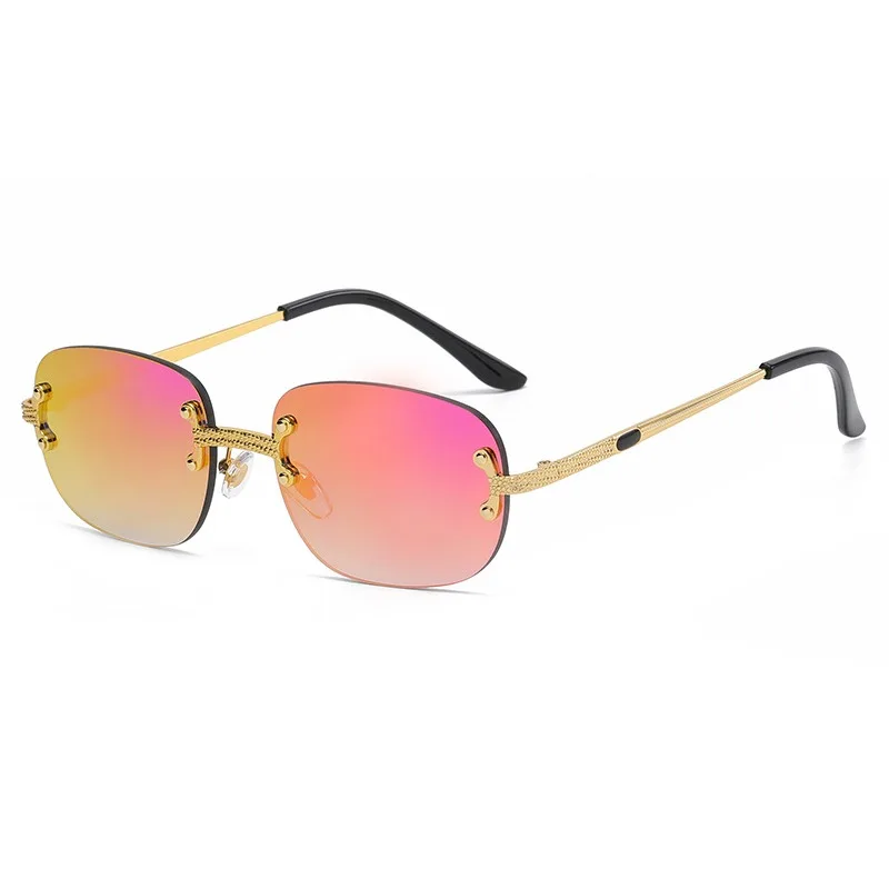

Солнцезащитные очки в овальной оправе UV400 для мужчин и женщин, небольшие зеркальные солнечные аксессуары в винтажном стиле, с металлической оправой