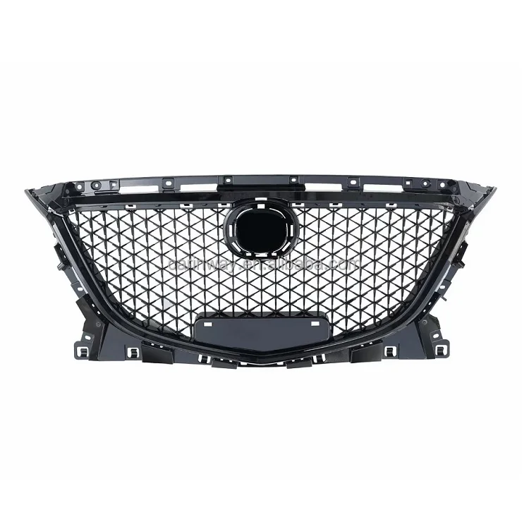 Black Front Radiator Grille Auto Body Parts Grill car bumper Honeycomb Design grille for Mazda 3 Axela 2014 2015 2016 
Black Front Radiator Grille Auto Body Parts Grill car bumper Honeycomb Design grille for Mazda 3 Axela 2014 2015 2016