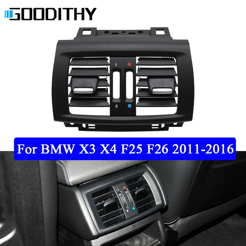 LHD RHD Car Black Rear Air Conditioning AC Vent Grille Outlet Panel Cover Replacement For BMW X3 X4 F25 F26 2011-2016
LHD RHD Car Black Rear Air Conditioning AC Vent Grille Outlet Panel Cover Replacement For BMW X3 X4 F25 F26 2011-2016