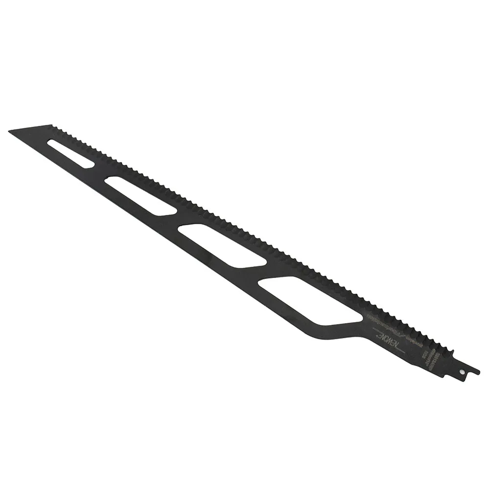 400MM S2013AWP Reciprocating Saw Blade Precision For Fiber Insulation/foam Brick Black Saw Blades Alloy Steel Replacement Part 
400MM S2013AWP Reciprocating Saw Blade Precision For Fiber Insulation/foam Brick Black Saw Blades Alloy Steel Replacement Part