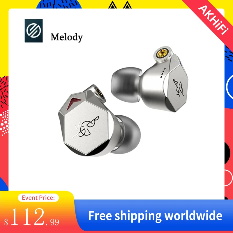 

BGVP Melody Various tuning styles Wired HIFI headphones Customized 12mm moving coil Drive unit IEM In-Ear Metal Bass Earbuds