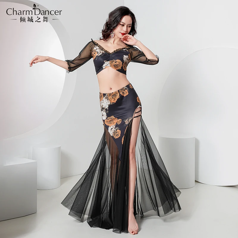 2023 Sexy Costumes Belly Dance Clothing for Women Mesh Pearls Sleeves Top+long Skirt 2pcs Girl's Oriental Costumes Set Female
2023 Sexy Costumes Belly Dance Clothing for Women Mesh Pearls Sleeves Top+long Skirt 2pcs Girl's Oriental Costumes Set Female