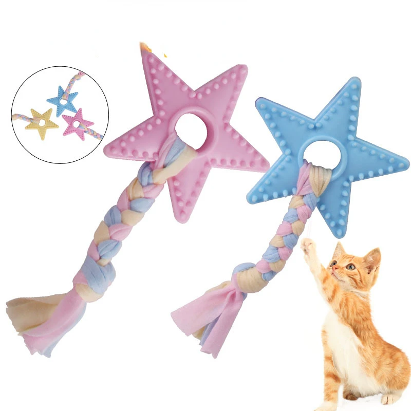 Pet Toys TPR Cotton Rope Pet Star Toys Pet Toys Bite Resistant Training Pet Teeth Grinding and Cleaning Toys
Pet Toys TPR Cotton Rope Pet Star Toys Pet Toys Bite Resistant Training Pet Teeth Grinding and Cleaning Toys