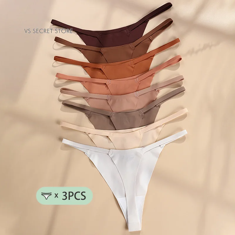3PCS Sexy Thongs Underwear Women Breathable Traceless Invisible Panties Quick Dried Low Waist Ice Silk Yoga One Piece Lingerie
3PCS Sexy Thongs Underwear Women Breathable Traceless Invisible Panties Quick Dried Low Waist Ice Silk Yoga One Piece Lingerie