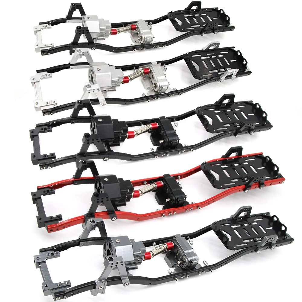 

RC AXIAL SCX10 METAL CHASSIS FRAME 313MM WHEELBASE WITH FRONT GEARBOX FOR 1/10 JEEP WRANGLER BODY SHELL