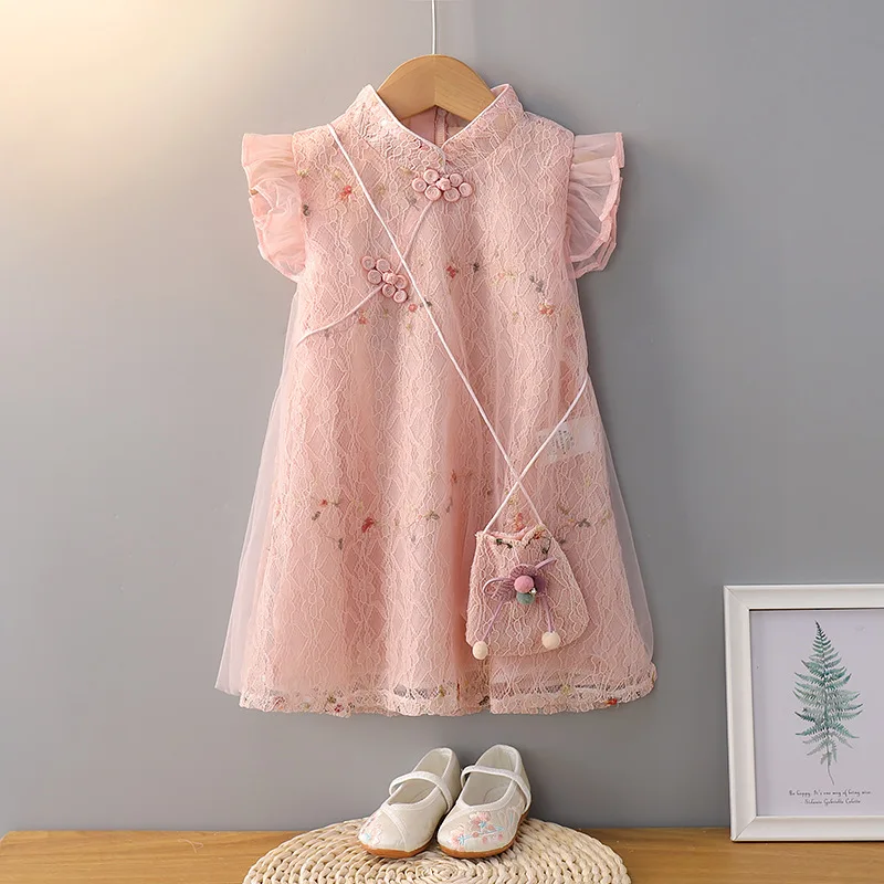 Платье в китайском стиле для девочек, чонсам, летнее Новое Кружевное платье принцессы для маленьких девочек
Платье в китайском стиле для девочек, чонсам, летнее Новое Кружевное платье принцессы для маленьких девочек