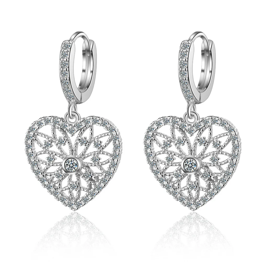 925 Sterling Silver Drop Earrings for Women TRENDY Heart Origin Diamond Earrings Girls Aretes De Plata De Ley Mujer Jewelry
925 Sterling Silver Drop Earrings for Women TRENDY Heart Origin Diamond Earrings Girls Aretes De Plata De Ley Mujer Jewelry