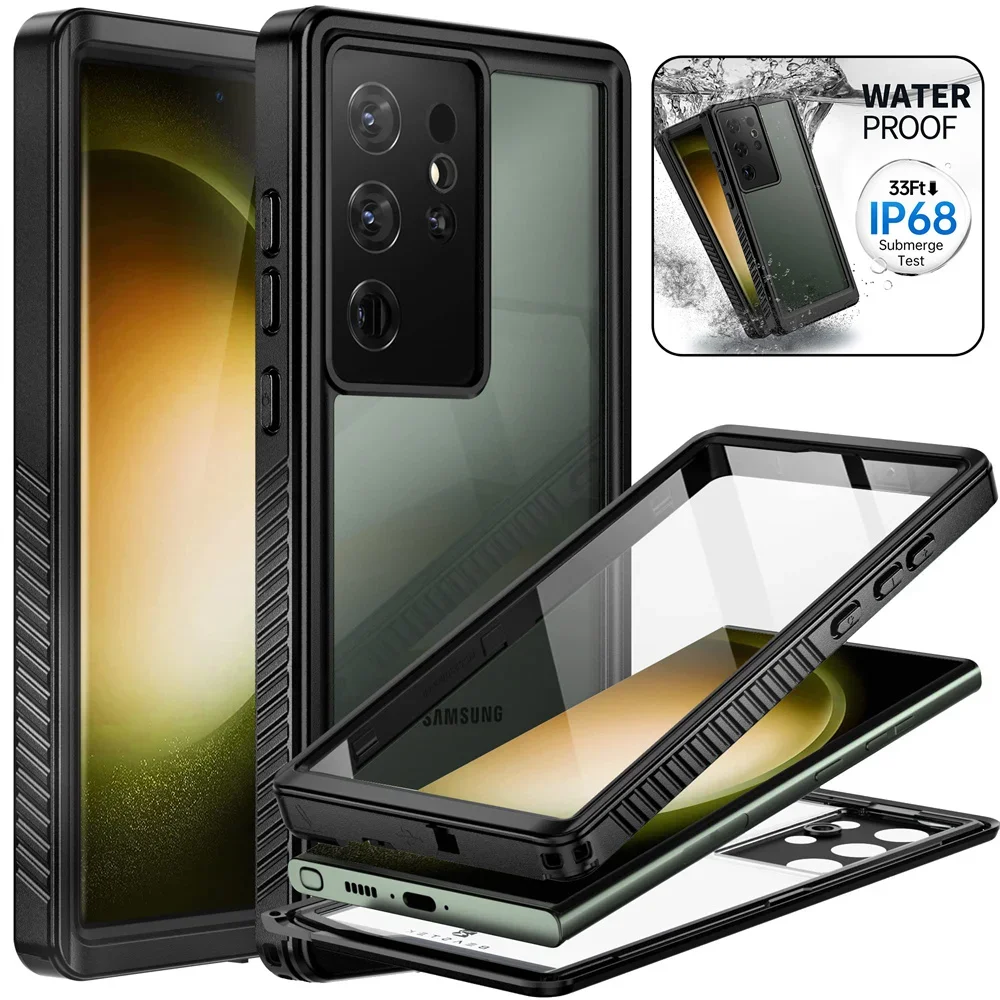 IP68 Shellbox Waterproof Case For Samsung Galaxy S24 S23 S22 Ultra FE A54 A14 A34 5G Metal Aluminum Swimming Phone Luxury Cover
IP68 Shellbox Waterproof Case For Samsung Galaxy S24 S23 S22 Ultra FE A54 A14 A34 5G Metal Aluminum Swimming Phone Luxury Cover