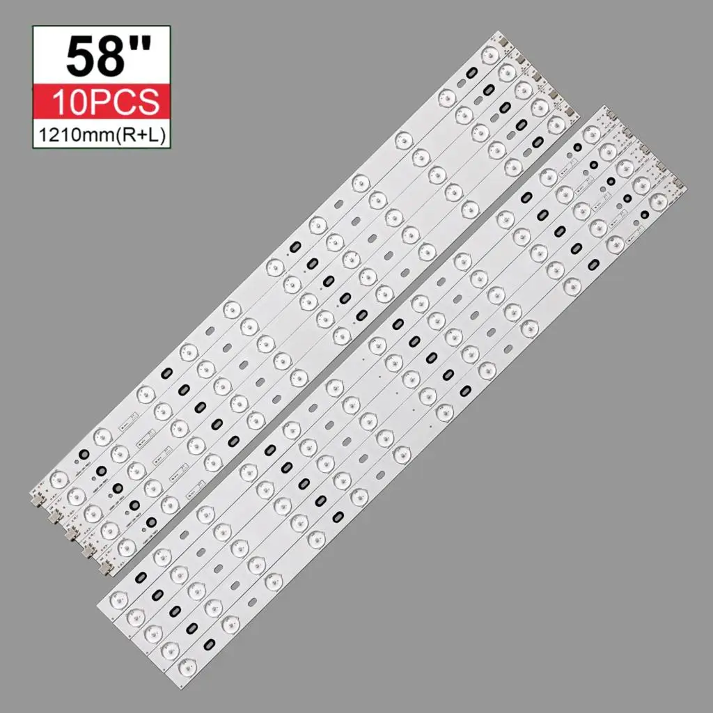 New Kit 10pcs LED Backlight strip for LED58R5500F V580HK1-L06 V580H1-LD6-TLDC2 V580H1-LD6-TRDC2 V580H1-LD6-TLDC3 TRDC3
New Kit 10pcs LED Backlight strip for LED58R5500F V580HK1-L06 V580H1-LD6-TLDC2 V580H1-LD6-TRDC2 V580H1-LD6-TLDC3 TRDC3