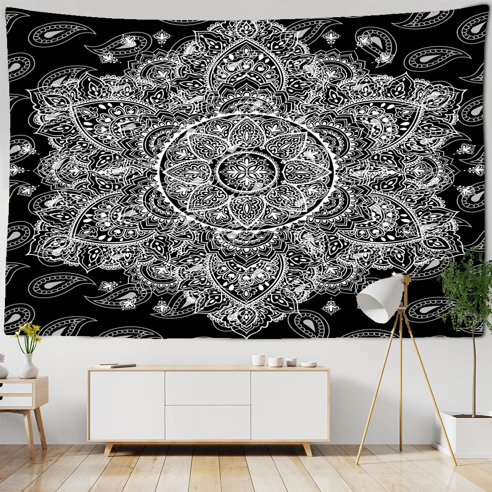White Black Bohemian Mandala Tapestry Wall Hanging large Wall Tapestry Hippie Wall Carpets Dorm Art Decorate Wall Tapestry
White Black Bohemian Mandala Tapestry Wall Hanging large Wall Tapestry Hippie Wall Carpets Dorm Art Decorate Wall Tapestry