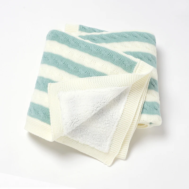 Winter Baby Blankets Knit Fashion Stripe Plaid Girl Boy Bed Crib Warm Quilt Newborn Infant Stroller Sleeping Soft Cover 100*78CM
Winter Baby Blankets Knit Fashion Stripe Plaid Girl Boy Bed Crib Warm Quilt Newborn Infant Stroller Sleeping Soft Cover 100*78CM