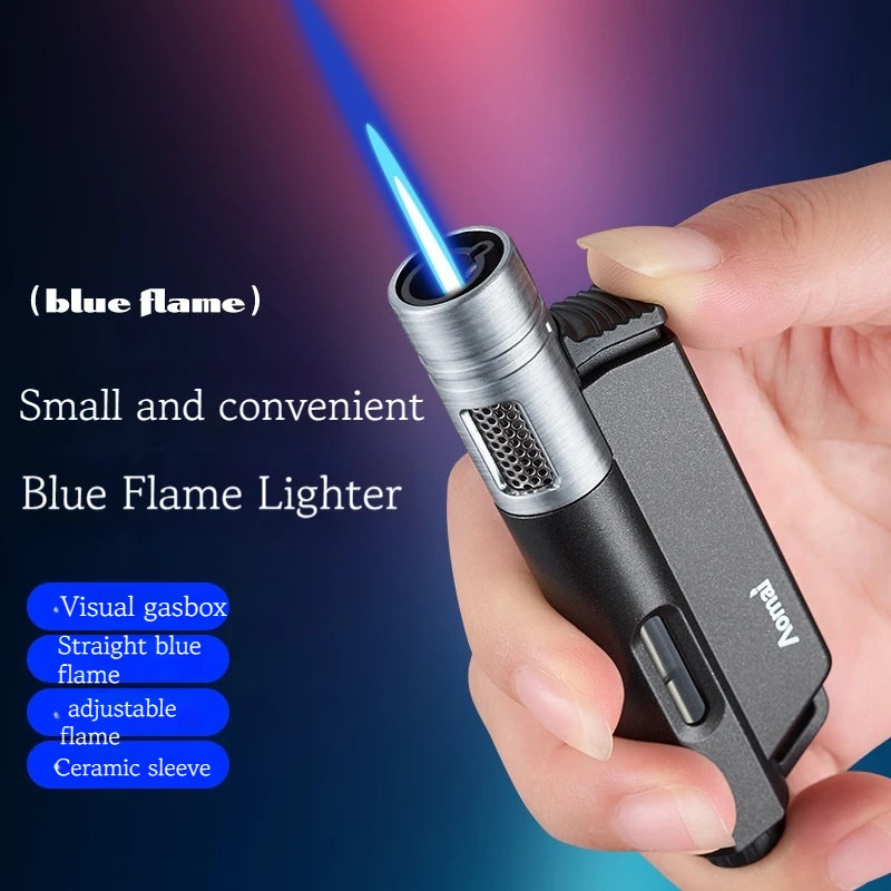 Hot Direct Punch Metal Windproof Small Inflatable Lighter Portable Blue Flame Visible Gas Box Igniter Kitchen Outdoor Men's Gife
Hot Direct Punch Metal Windproof Small Inflatable Lighter Portable Blue Flame Visible Gas Box Igniter Kitchen Outdoor Men's Gife