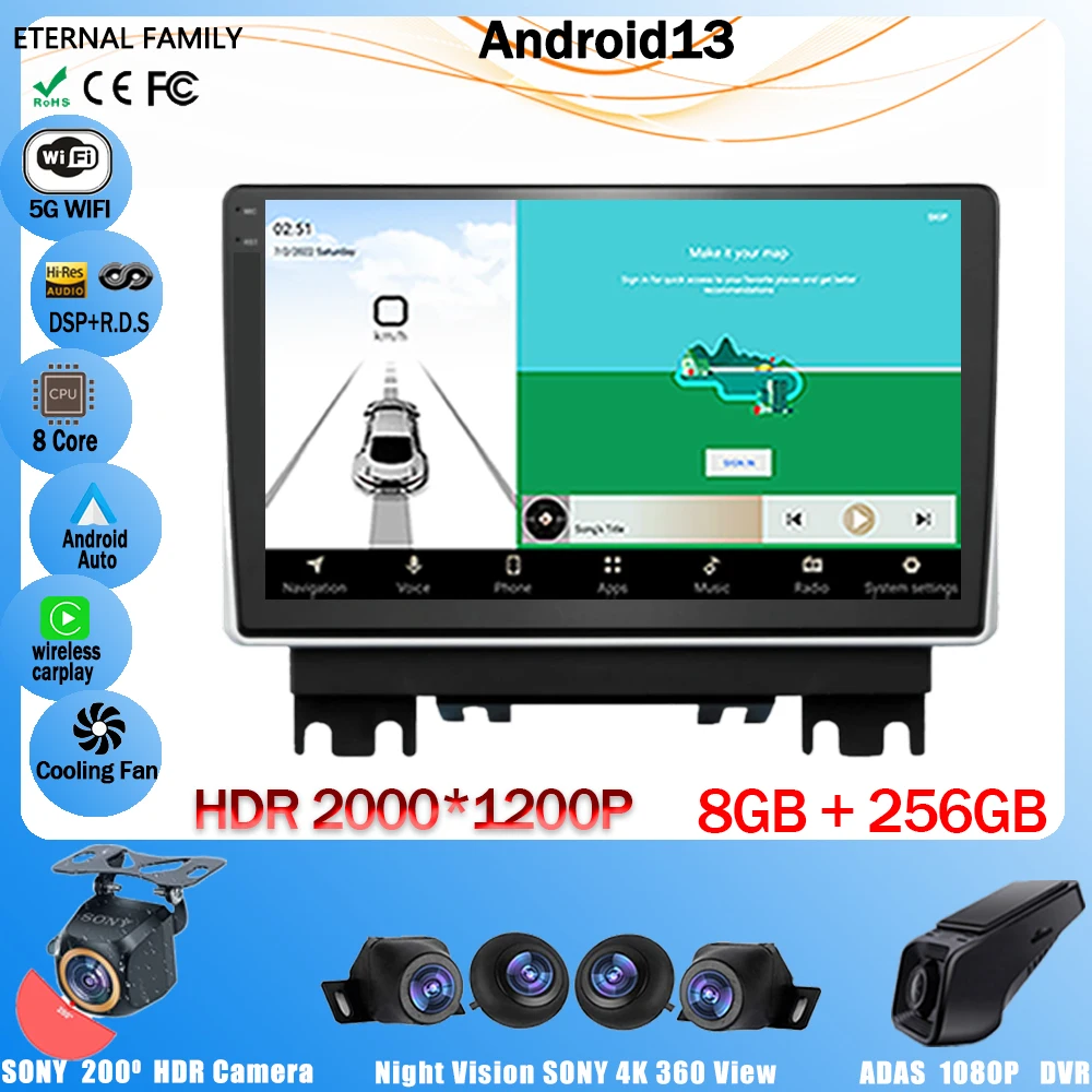 Car Radio For Chana Changan Hunter F70 2019 - 2022 WIFI Android 13 Multimedia Video Player Auto GPS Serero Carplay NO 2 Din DVD
Car Radio For Chana Changan Hunter F70 2019 - 2022 WIFI Android 13 Multimedia Video Player Auto GPS Serero Carplay NO 2 Din DVD