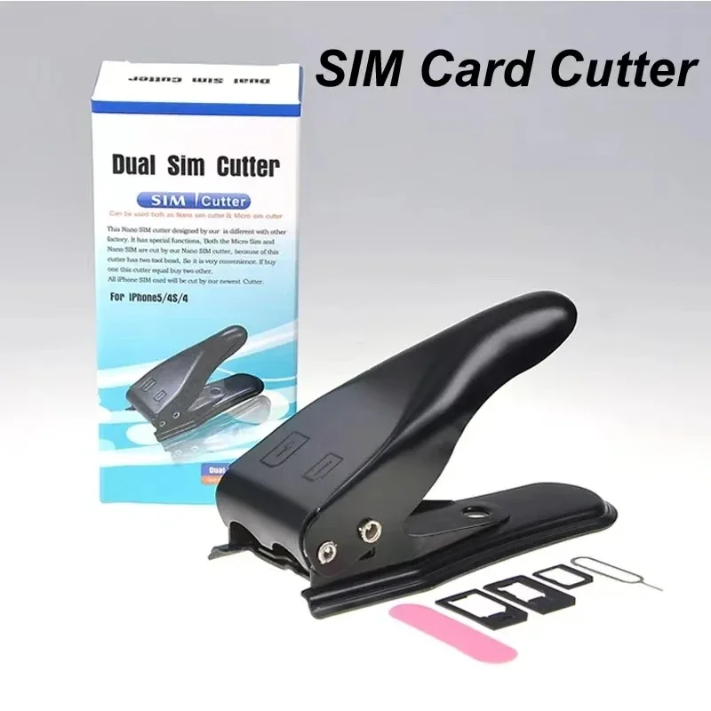 

6 in 1 Universal Multifunction Dual Nano Micro SIM Card Cutter Punch Smartphone Card Suitable For Android Smart Phone Accessory
