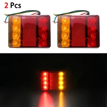 26 LEDs Tail Light Trailer Truck Caravan Taillight 1 Pair Turn Signal Indicator Number Plate Light Rear Reverse Brake Stop Lamp
26 LEDs Tail Light Trailer Truck Caravan Taillight 1 Pair Turn Signal Indicator Number Plate Light Rear Reverse Brake Stop Lamp