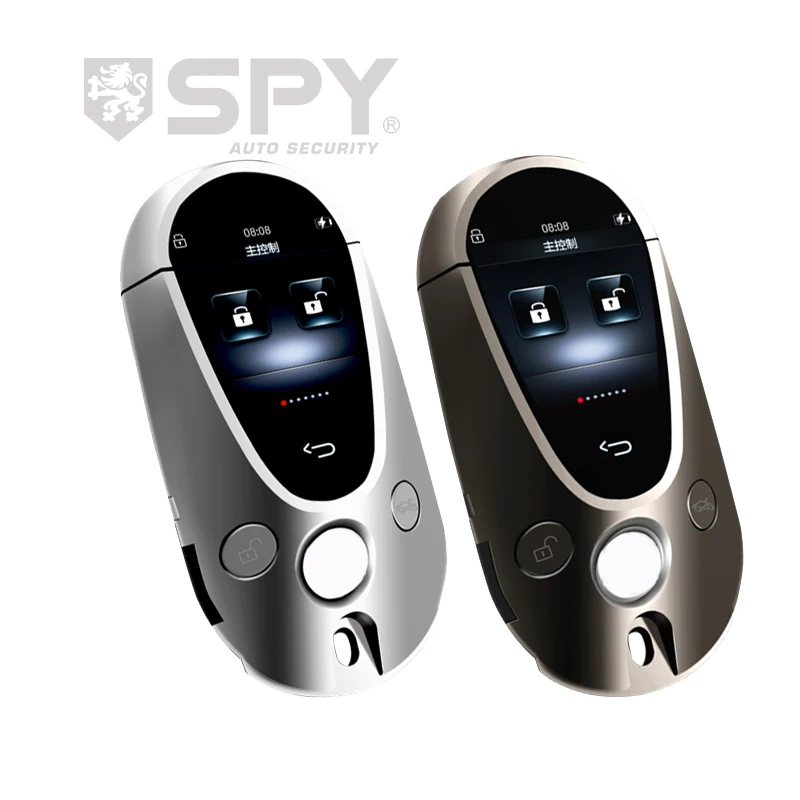 

SPY 2 Way Car Alarm System Passive keyless Entry Rechargeable LCD Pager Display & Remote Trunk Release