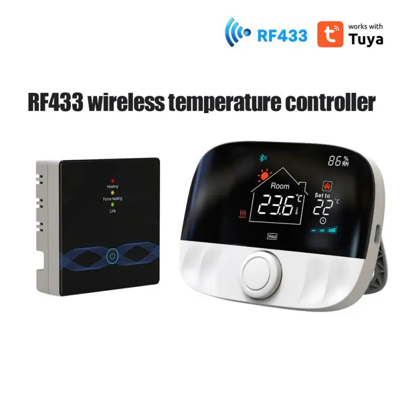 

Smart Tuya Thermostat Wifi RF Wireless Temperature Controller for Gas Boiler Water Heating Works with Alexa Home