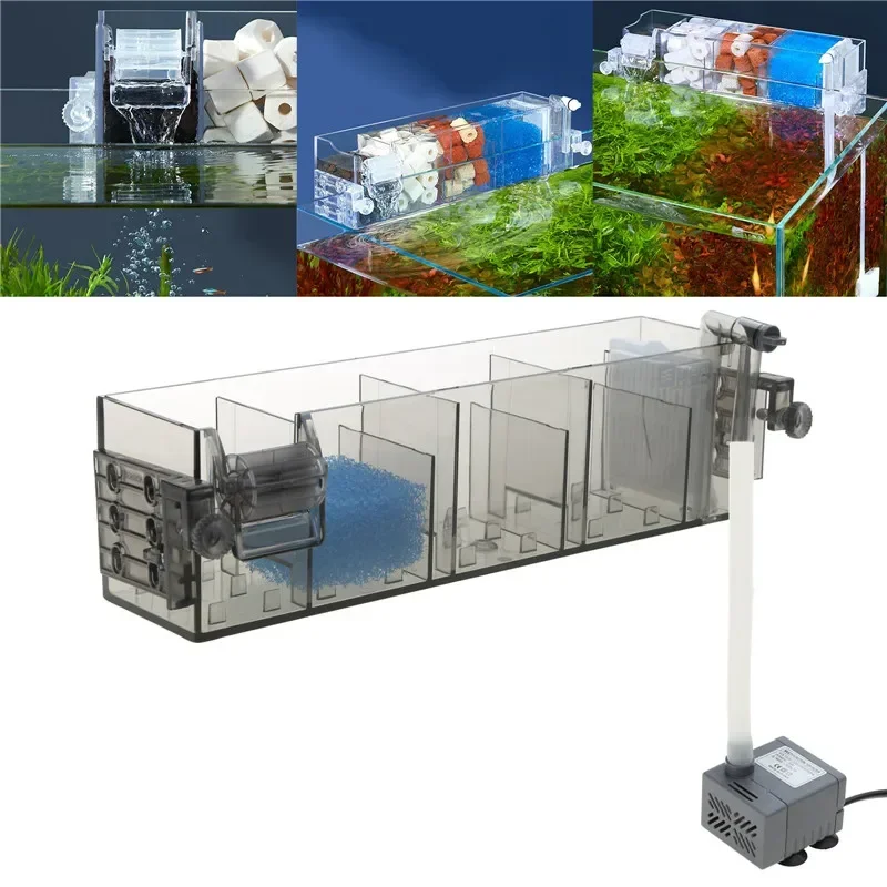 Fish Tanks Wall-mounted Aquarium Bowl for 3-in1 External Purifying Filter Water Device
Fish Tanks Wall-mounted Aquarium Bowl for 3-in1 External Purifying Filter Water Device