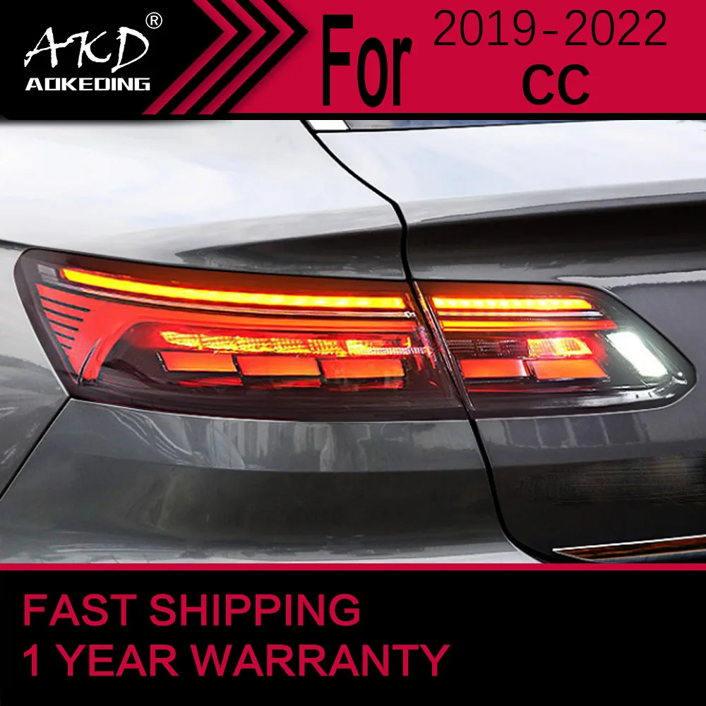 

Car Lights for VW CC Areton LED Tail Light 2019-2022 CC Areton Rear Stop Lamp Brake Signal DRL Reverse Automotive Accessories