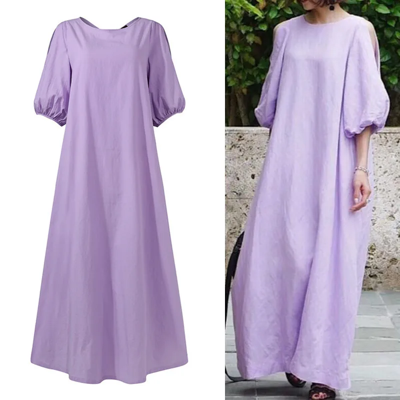 Maxi Dresses for Women Summer 2023 Vintage Short Sleeve Cotton Linen Off Shloulder Party Dress Female Large Size Loose Dress
Maxi Dresses for Women Summer 2023 Vintage Short Sleeve Cotton Linen Off Shloulder Party Dress Female Large Size Loose Dress