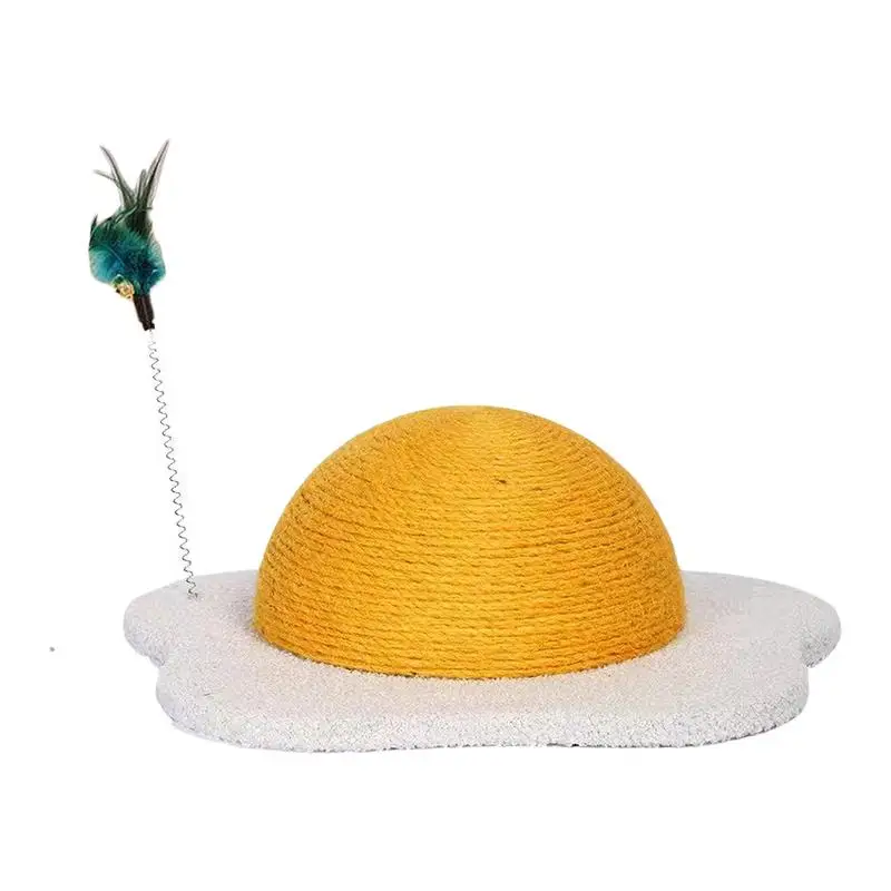 Cat Scratcher Pet Cats Scratching Pad Post Poached Egg Shaped Cat Scratching Mat Wear-Resistant Cat Scratcher Post For Large 
Cat Scratcher Pet Cats Scratching Pad Post Poached Egg Shaped Cat Scratching Mat Wear-Resistant Cat Scratcher Post For Large