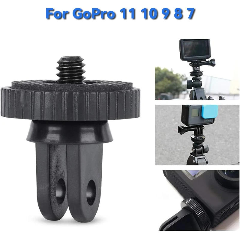 

1/4 Screw Universal 360 Swivel Converter Mini Tripod Adapter for Gopro 11 10 9 8 7 Eken Insta360 One X X2 X3 R Action Camera