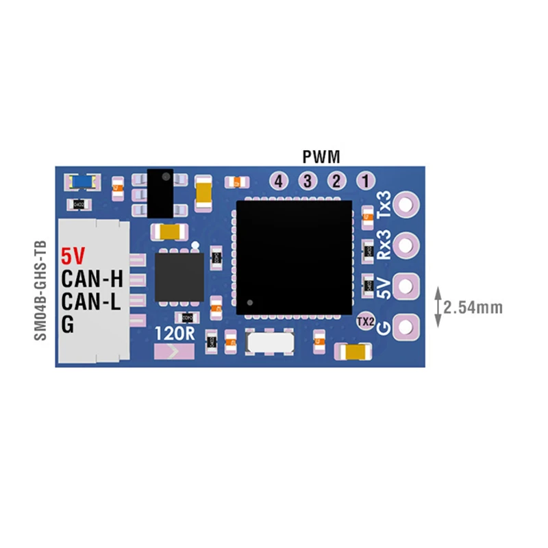 MATEKSYS CAN-L4-RC AP_PERIPH CAN RC INPUT ADAPTER Turn Serial Receiver Into CAN Receiver
MATEKSYS CAN-L4-RC AP_PERIPH CAN RC INPUT ADAPTER Turn Serial Receiver Into CAN Receiver