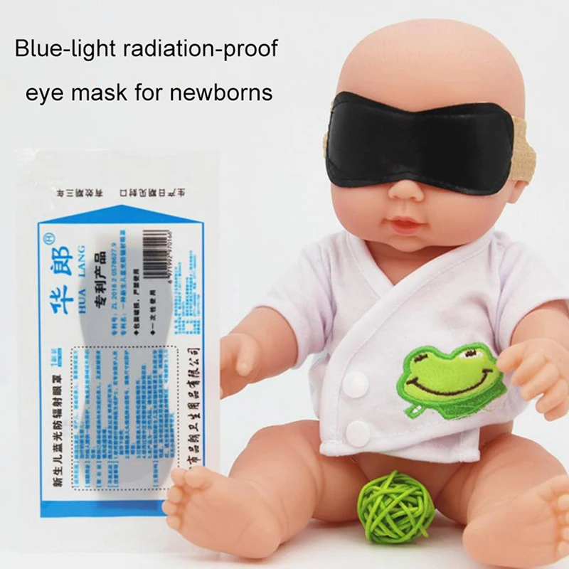 

Newborn Phototherapy Protective Eye Mask Baby Anti-Blue Light Sunproof Eye Cover Phototherapy Blue Light Baby Masks 1pc