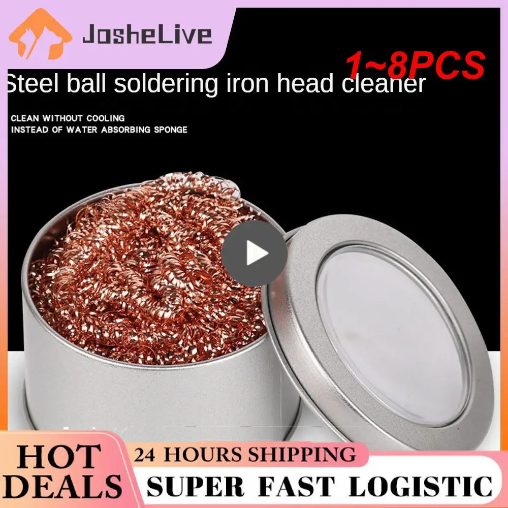 1~8PCS Soldering iron tip cleaning mesh filter welding solder nozzle cleaner copper wire ball clean ball dross box Cleaning Ball
1~8PCS Soldering iron tip cleaning mesh filter welding solder nozzle cleaner copper wire ball clean ball dross box Cleaning Ball