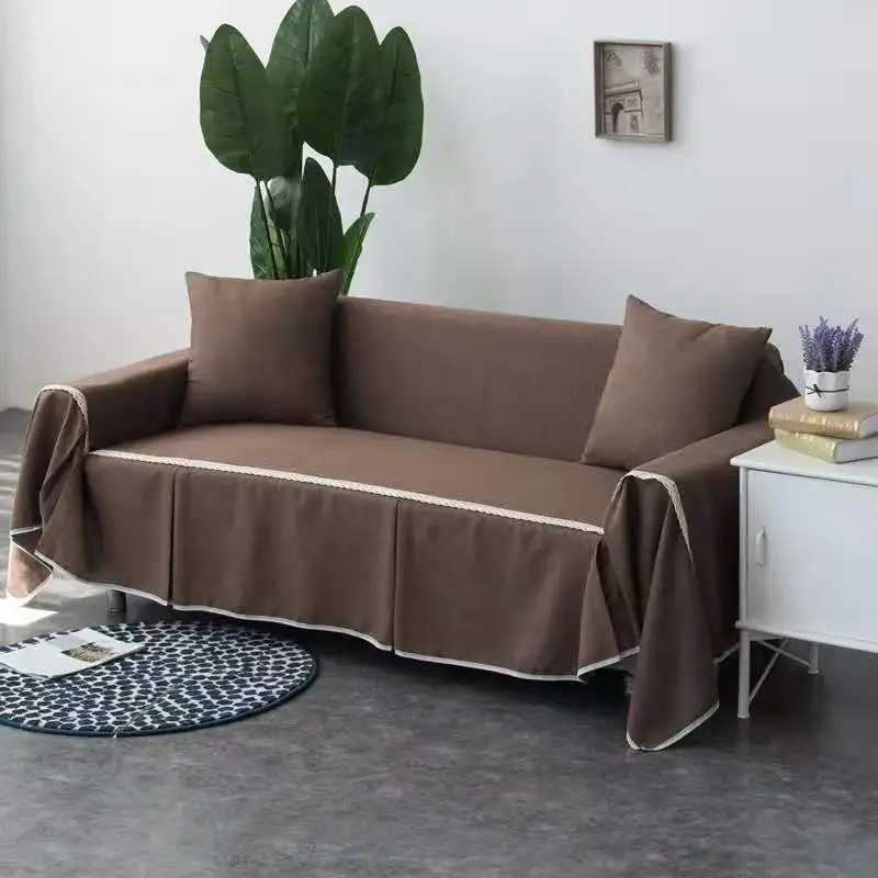 1/2/3/4-seater Sofa Cover for Living Room Solid Color Lace Edge Sofa Towel All-inclusive Dust Couch Cover Solid Slipcover
1/2/3/4-seater Sofa Cover for Living Room Solid Color Lace Edge Sofa Towel All-inclusive Dust Couch Cover Solid Slipcover
