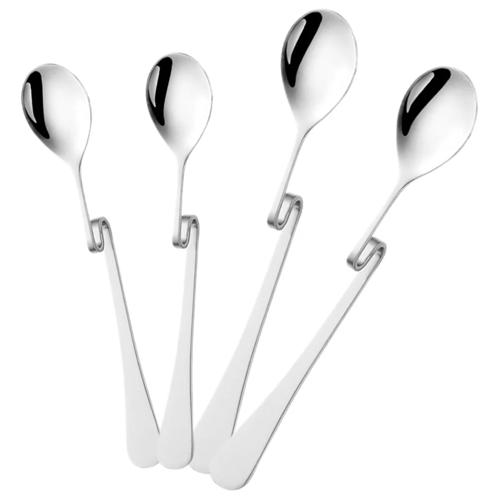4Pcs Espresso Spoon Stainless Steel Jam Honey Spoon Coffee Stir Spoon Milk Mixing Spoons Teaspoon Hanging Cup Dessert Tea 
4Pcs Espresso Spoon Stainless Steel Jam Honey Spoon Coffee Stir Spoon Milk Mixing Spoons Teaspoon Hanging Cup Dessert Tea