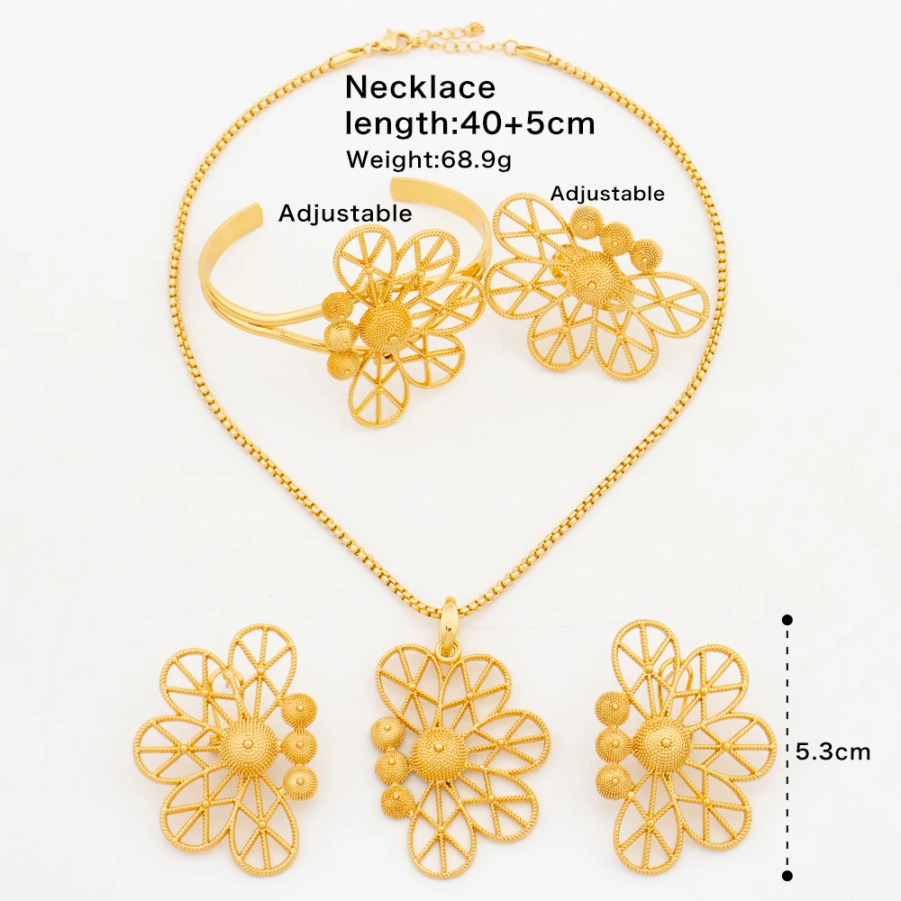 African Women Elegant Gold Color Earrings Pendant Bracelet Ring Design Irregular Hollow 4PCS Jewelry Set Party Jewelry Gift 2 Mallzona S5323779913fb4f1099a4fa687859b3a8C African Women Elegant Gold Color Earrings Pendant Bracelet Ring Design Irregular Hollow 4PCS Jewelry Set Party Jewelry Gift Mallzona