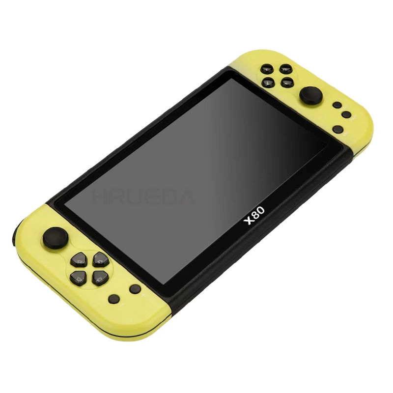 X80 Handheld game Player 7 inch Quad-Core 16G ROM 10 major simulators Built-in 1000+ games PS1/PSP Handheld game console
X80 Handheld game Player 7 inch Quad-Core 16G ROM 10 major simulators Built-in 1000+ games PS1/PSP Handheld game console