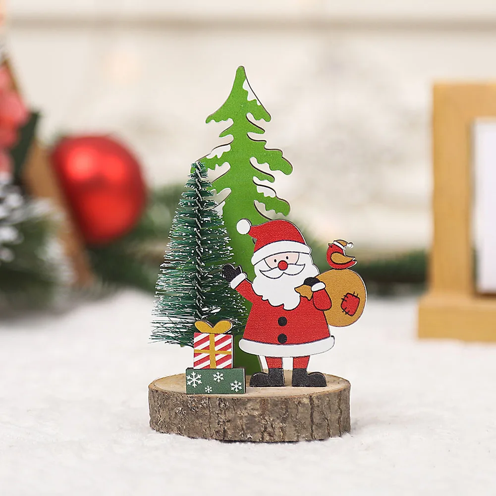 Christmas Wooden Decorations Cartoon 3D Wooden Ornaments Plastic Xmas Tree Pendant Santa Claus Crafts Table Festival Decoration
Christmas Wooden Decorations Cartoon 3D Wooden Ornaments Plastic Xmas Tree Pendant Santa Claus Crafts Table Festival Decoration