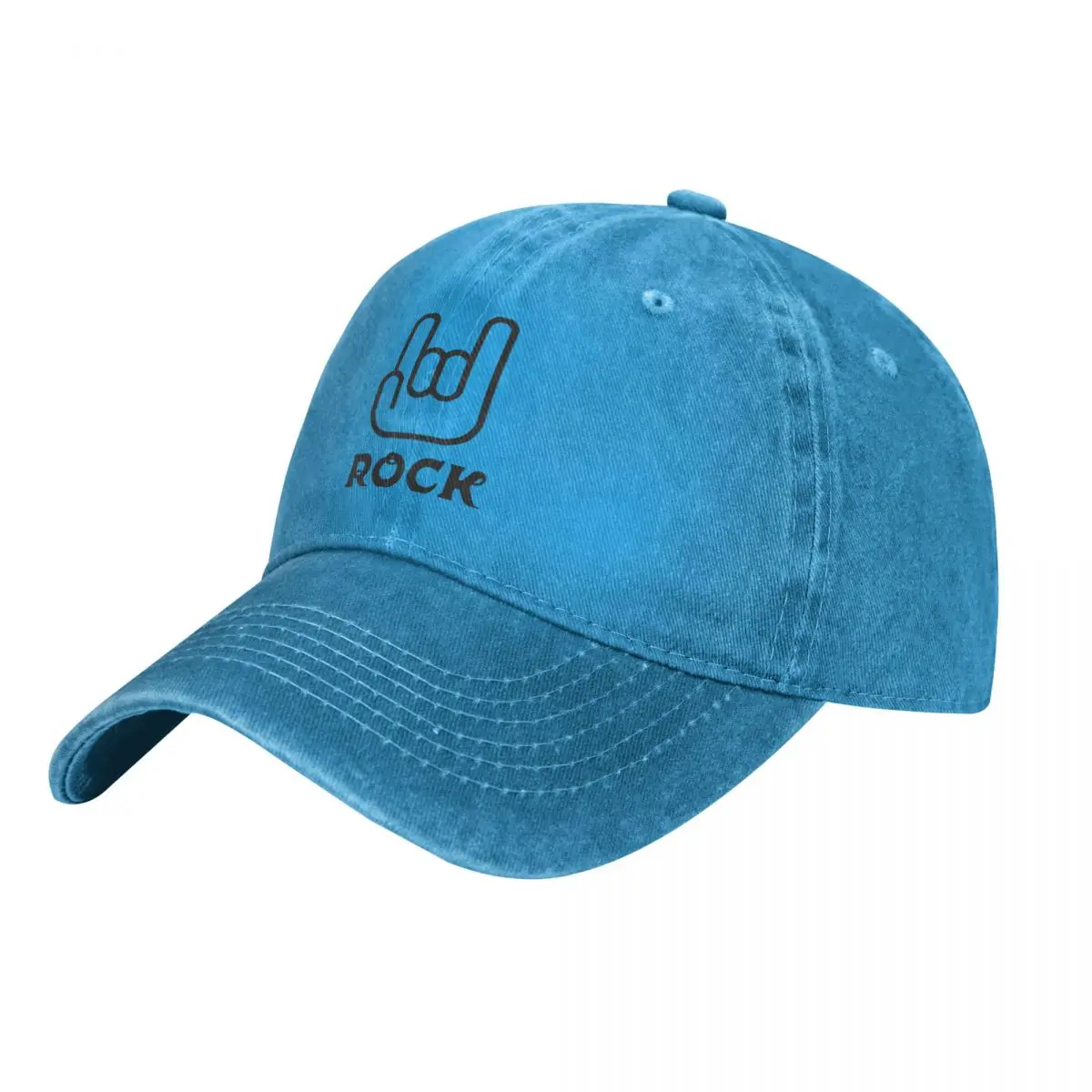 

Бейсболка с логотипом Rock, Стильная мужская Стильная кепка-тракер для взрослых с потертостями, солнцезащитная Кепка с принтом, бейсболки для походов и рыбалки