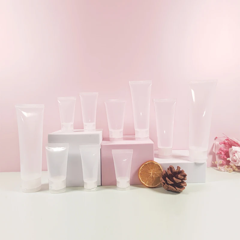50Pcs Plastic Empty Cosmetic Soft Tubes w/ Flip Lid Refillable Sample Bottles Facial Cleanser Hand Cream Makeup Lotion Container
50Pcs Plastic Empty Cosmetic Soft Tubes w/ Flip Lid Refillable Sample Bottles Facial Cleanser Hand Cream Makeup Lotion Container