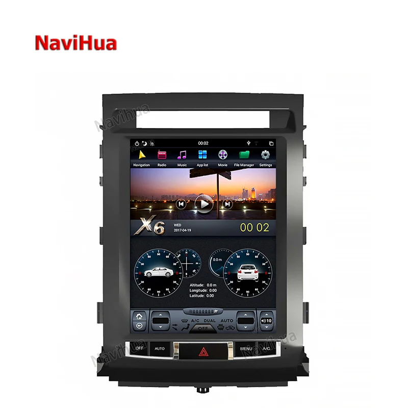 

NaviHua Hot Sale Smart 12.1 inch Android Car Mp3 Dvd Player for Toyota Land cruiser 08-15 Auto accessories interior CAR Video