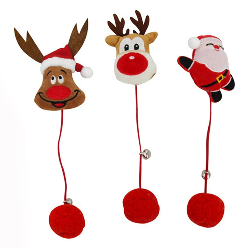 1PC Christmas Cats Plush Toy Bell Doll Ball Biting Chewing Kicking Santa Deer Doll Kitten Interactive Xmas New Year Pet Supplies
1PC Christmas Cats Plush Toy Bell Doll Ball Biting Chewing Kicking Santa Deer Doll Kitten Interactive Xmas New Year Pet Supplies