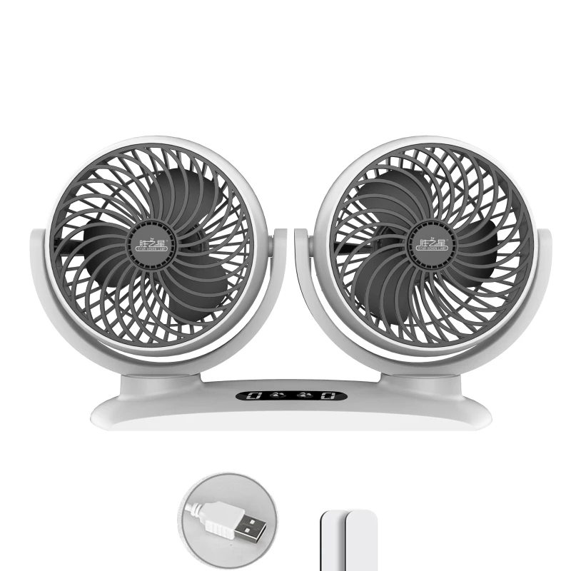USB 5V Desktop Fan Dual for Head Camping Fan 3 Speed Electric Fan Quiet Double for Head Car Fan for Camping Outdoor Tent
USB 5V Desktop Fan Dual for Head Camping Fan 3 Speed Electric Fan Quiet Double for Head Car Fan for Camping Outdoor Tent