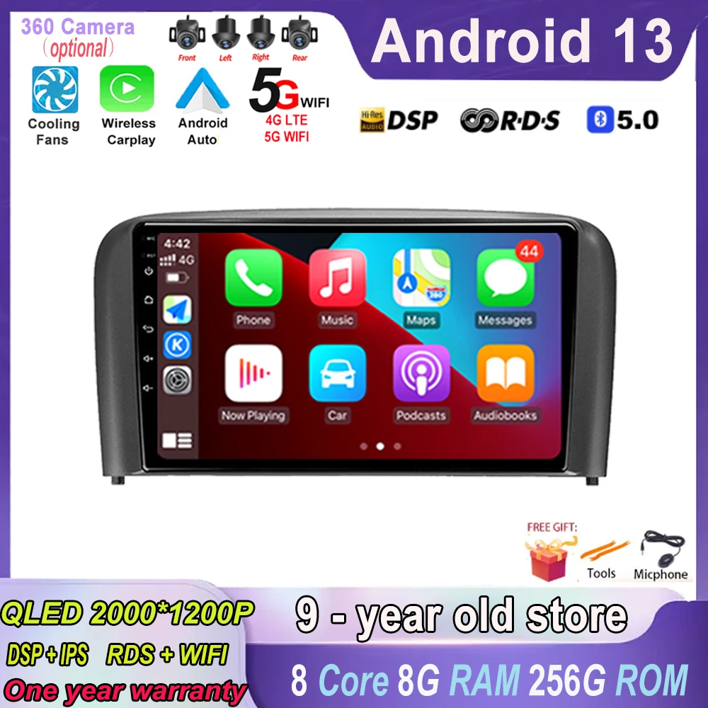 9 Inch Android 13 for Volvo S80 1998-2006 Car Radio Multimedia Video Player GPS Navigation No 2din NO DVD Adapter Wireless
9 Inch Android 13 for Volvo S80 1998-2006 Car Radio Multimedia Video Player GPS Navigation No 2din NO DVD Adapter Wireless