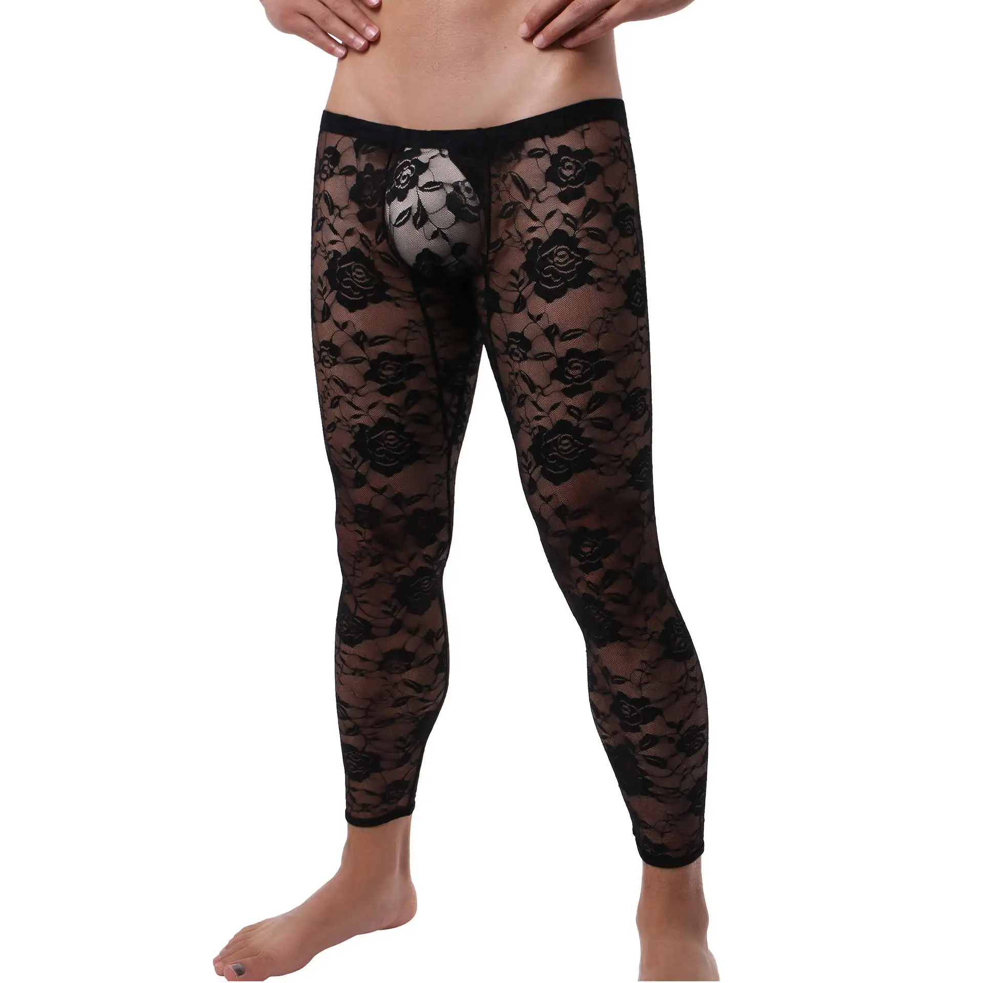 Men Long Pants Sexy Lace Transparent Printd Sexy Gay Underwear Men Tight Legging Long Johns Skinny Fitness Riding Sleep Bottoms
Men Long Pants Sexy Lace Transparent Printd Sexy Gay Underwear Men Tight Legging Long Johns Skinny Fitness Riding Sleep Bottoms