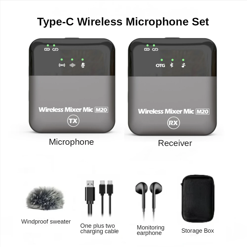 Mini Wireless Lavalier Microphone Audio Video Recording Clip-on Lapel Microphone for Phone DSLR Camera Interview Vlogging Live
Mini Wireless Lavalier Microphone Audio Video Recording Clip-on Lapel Microphone for Phone DSLR Camera Interview Vlogging Live