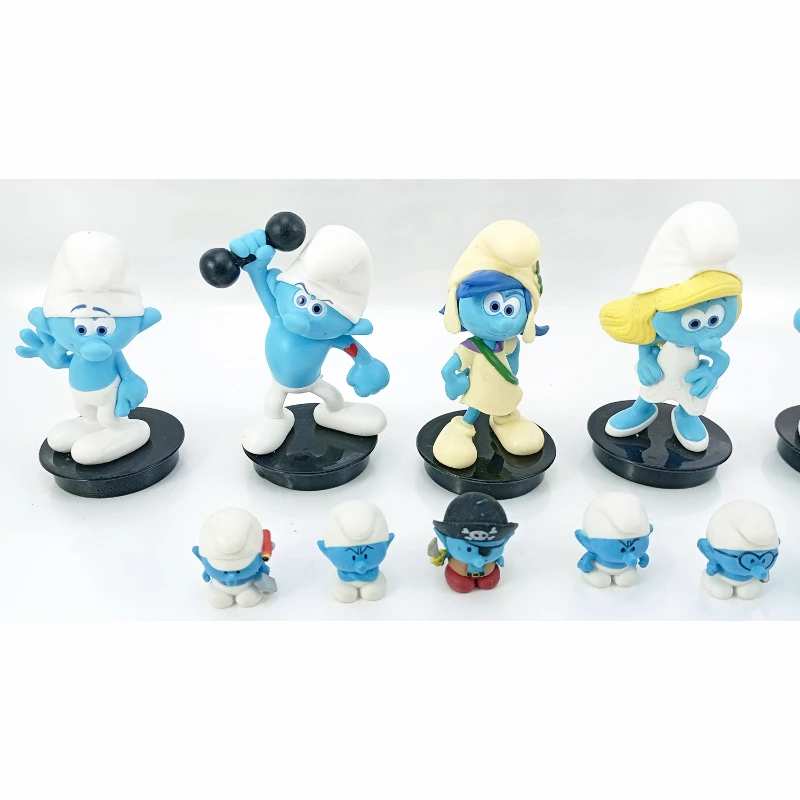 Anime Cartoon Smurfas PVC Figure Model Toys Cute Blue Spirit Kawaii Doll Cake Decoration Kids Gift
Anime Cartoon Smurfas PVC Figure Model Toys Cute Blue Spirit Kawaii Doll Cake Decoration Kids Gift