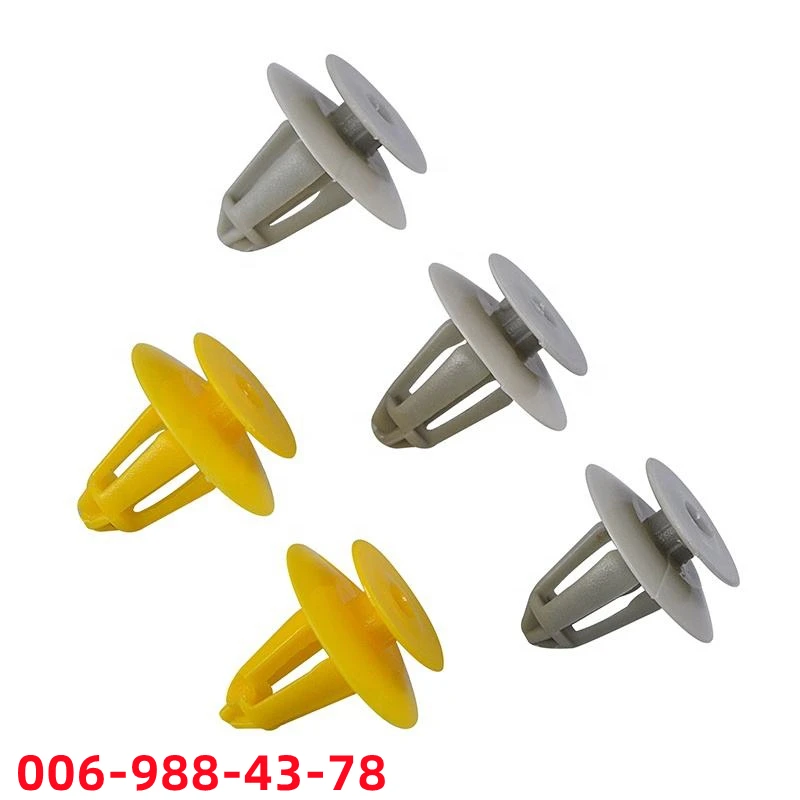 XIEAILI 100Pcs Auto Plastic Clip Fasteners Transit Molding Clips Push In Fir Tree Clips Rivet Retainer 006-988-43-78 D105
XIEAILI 100Pcs Auto Plastic Clip Fasteners Transit Molding Clips Push In Fir Tree Clips Rivet Retainer 006-988-43-78 D105