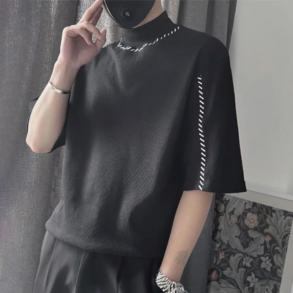Men Y2k Contrast Color Printing Casual Short-Sleeved T-Shirt Daily Streetwear Simple Trend Personality All-Match Top 2024 Summer
Men Y2k Contrast Color Printing Casual Short-Sleeved T-Shirt Daily Streetwear Simple Trend Personality All-Match Top 2024 Summer