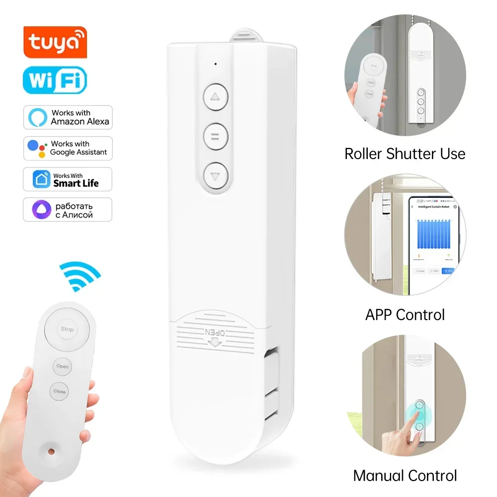 

Tuya zigbee Smart electric motorized roller blinds shutter motor with RF Remote Intelligent APP Control work Alexa Google Home