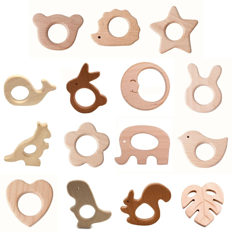 Wooden Elephant Rabbit Heart Love Horse Ring Baby Teether Eco-Friendly Unfinished Baby Grasping Pacifier BPA Beech Natural
Wooden Elephant Rabbit Heart Love Horse Ring Baby Teether Eco-Friendly Unfinished Baby Grasping Pacifier BPA Beech Natural