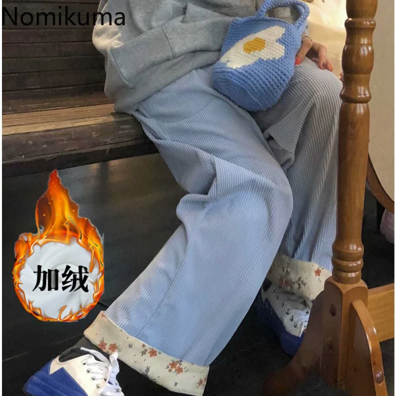 Nomikuma Pantalon Femme Autumn Winter Floral Print Patchwork Wide Leg Corduroy Pants Women Japanese Fashion Casual Streetwear
Nomikuma Pantalon Femme Autumn Winter Floral Print Patchwork Wide Leg Corduroy Pants Women Japanese Fashion Casual Streetwear