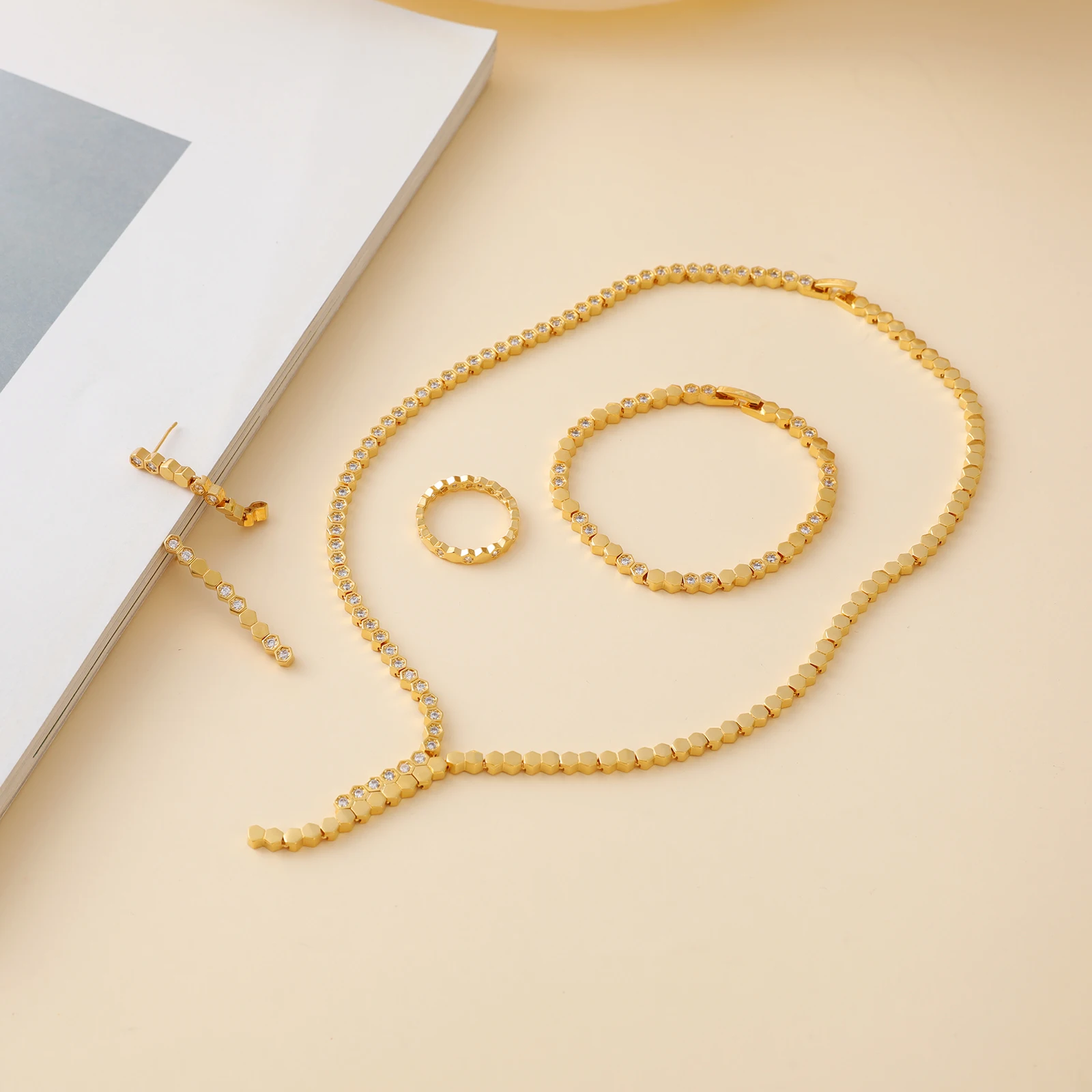 Classic 3 Color Gold Plated Women's Bracelet Ring Ear Stud Necklace Wedding Party Zircon Crystal Engagement Dubai Bridal Jewelry 4 Mallzona S532e1f9f382f42e09a28d2d81aa4311bu Classic 3 Color Gold Plated Women's Bracelet Ring Ear Stud Necklace Wedding Party Zircon Crystal Engagement Dubai Bridal Jewelry Mallzona